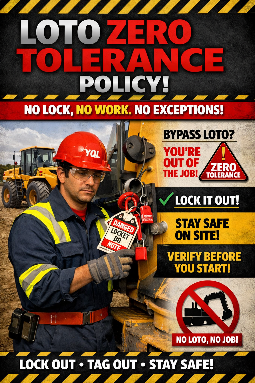 Lock Out/Tag Out (LOTO) Zero Tolerance Policy for Unsafe Act