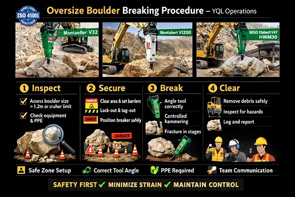 Safe Oversize Boulder Breaking Procedure